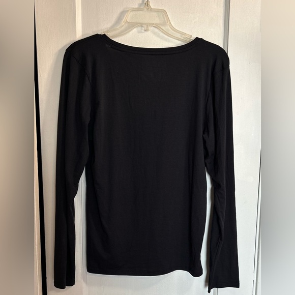Lucky Brand New Without Tags Black Long Sleeve Womens Tee XL - Picture 7 of 7